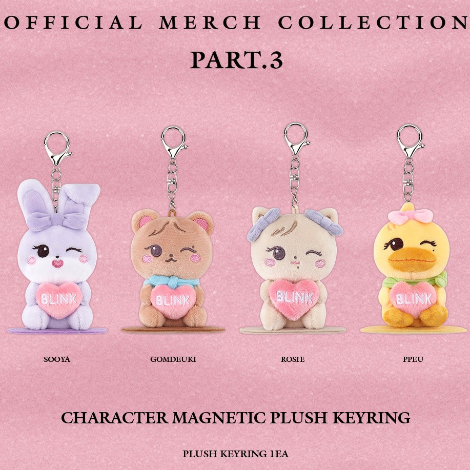 現貨】［DEADLINE］BLACKPINK character magnetic plush keyring
