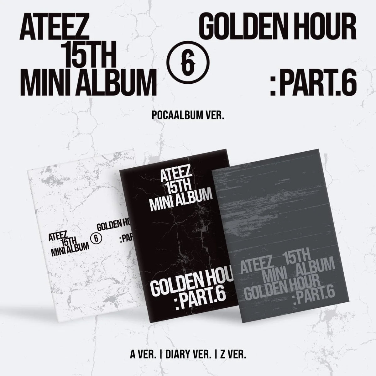 【預購】ATEEZ - 迷你15輯[GOLDEN HOUR: Part.6] POCAALBUM版（含Makestar特典）