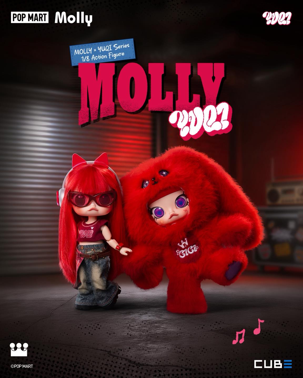 【預購】POPMART - MOLLY X YUQI 宋雨琦 1/8可動人偶（免運）