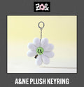 【現貨】[ZO&FRIENDS 1st POP-UP] A&NE Plush Keyring 花吊飾
