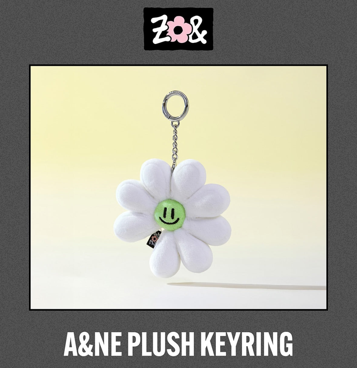 【預購】[ZO&FRIENDS 1st POP-UP] A&NE Plush Keyring 花吊飾